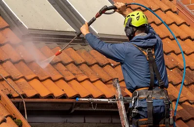 Démoussage et hydrofuge de toiture à Vertain
